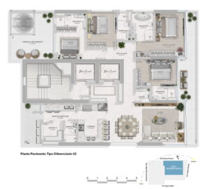 Blue Coast Tower - planta baixa