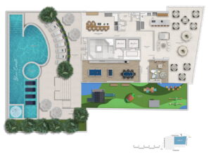 Blue Coast Tower - planta baixa