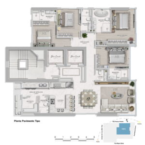Blue Coast Tower - planta baixa