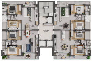Brava Park Residence - planta baixa